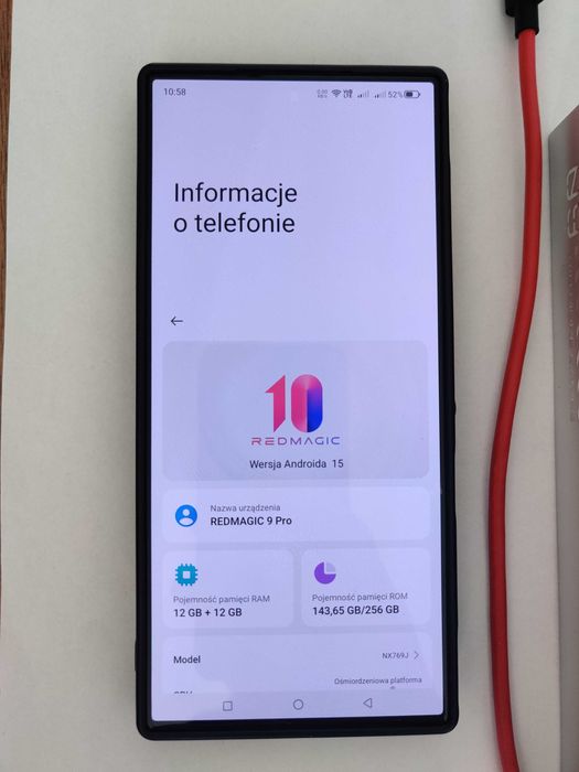ZTE Nubia Red Magic 9 pro 12 Gb/256 Gb