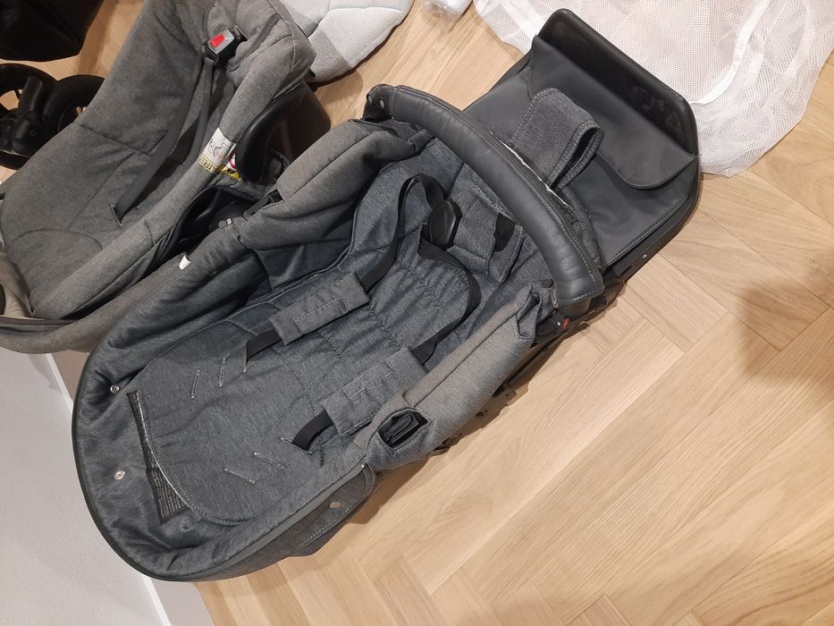 Wózek dla dziecka Adamex Barletta 3 w 1 Gondola Spacerówka Fotelik