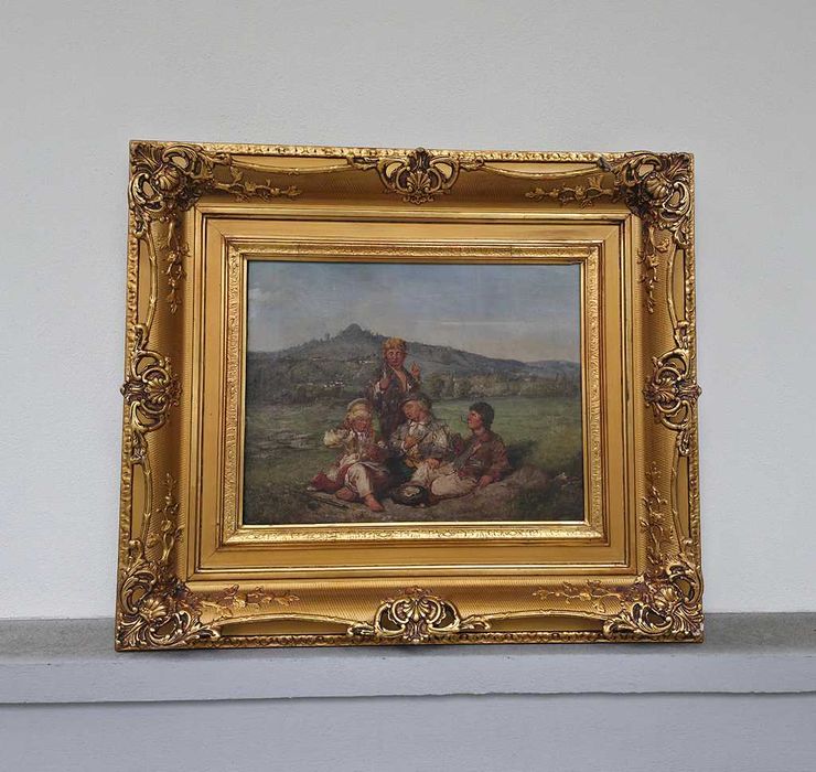 Obraz olejny Pod Kopcem Kościuszki w Krakowie - A. B. Grabowski