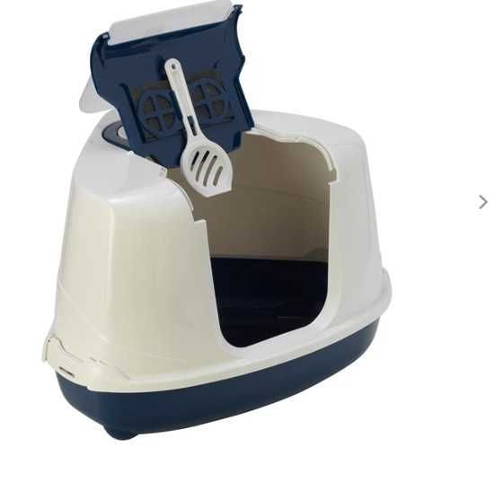 Туалет, Moderna Закритий Flip Cat для котів, кутовий56х45х39 см