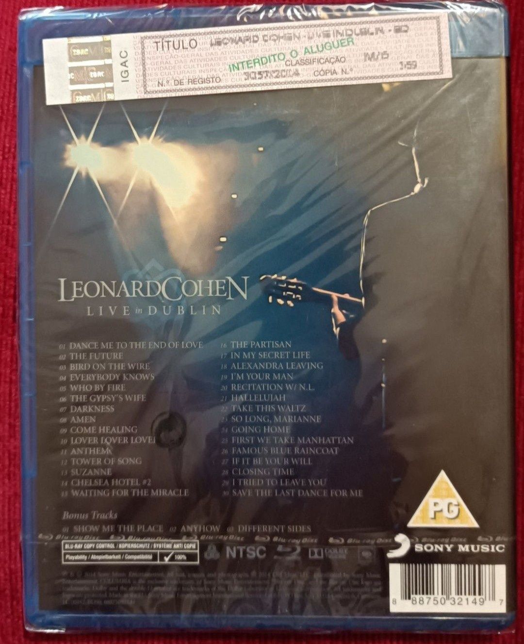 Leonard Cohen "Live in Dublin" Blu-ray