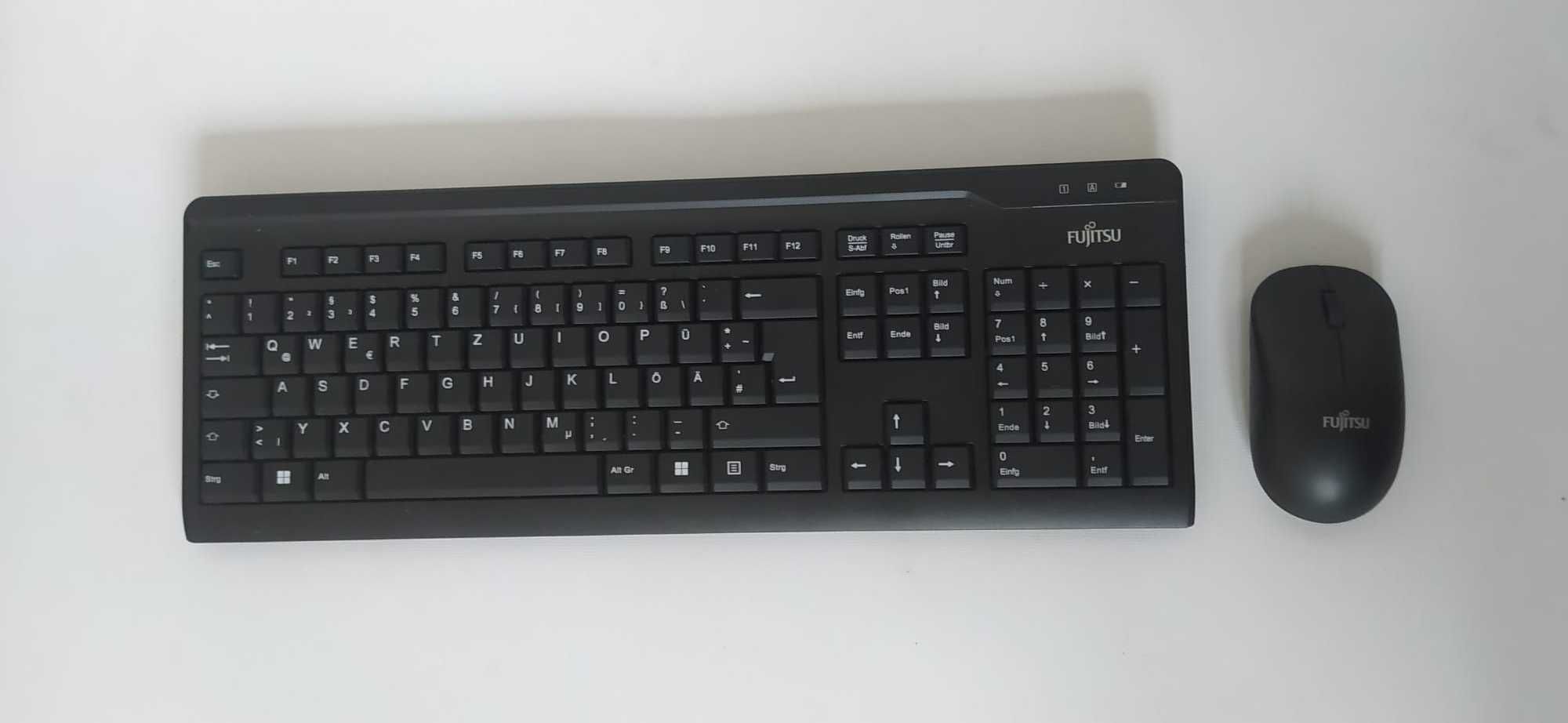 Klawiatura Fujitsu Bezprzewodowy zestaw myszy KB LX410 USB QWERTZ