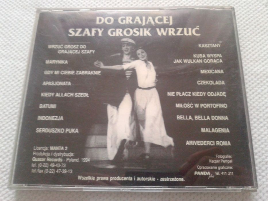 Do grającej szafy grosik wrzuć vol.1, Quazar Studio CD