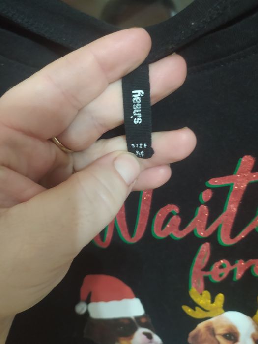 T-shirt koszulka bluzka bawełniana elastyczna świąteczna psy 38 M