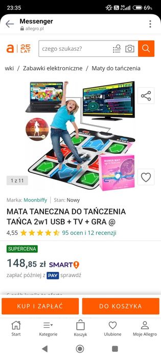 Mata do tańczenia.