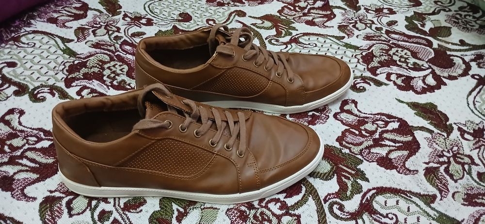 Стильні чоловічі кеди Next, Коричневі (Розмір 44)