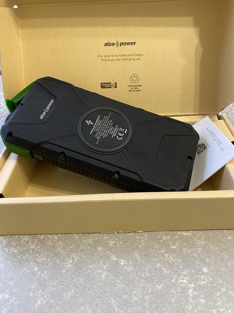 Продам power bank AlzaPower SolarScout 20000 mAh Green, ОРИГІНАЛ