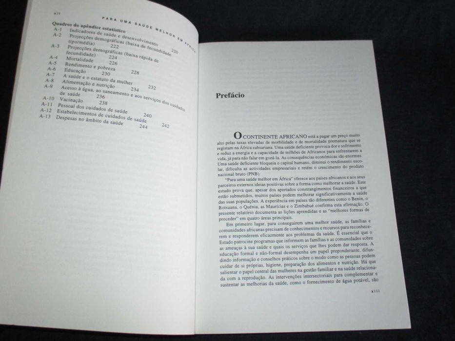 Livro Para uma Saúde Melhor em África