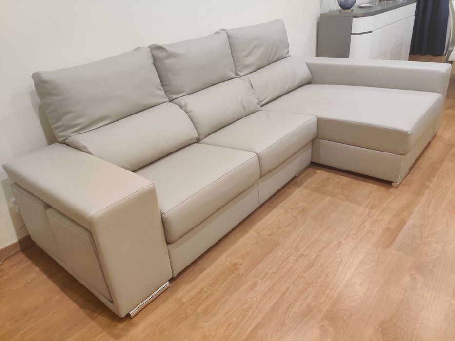 Sofa 3 lugares com chaise longue