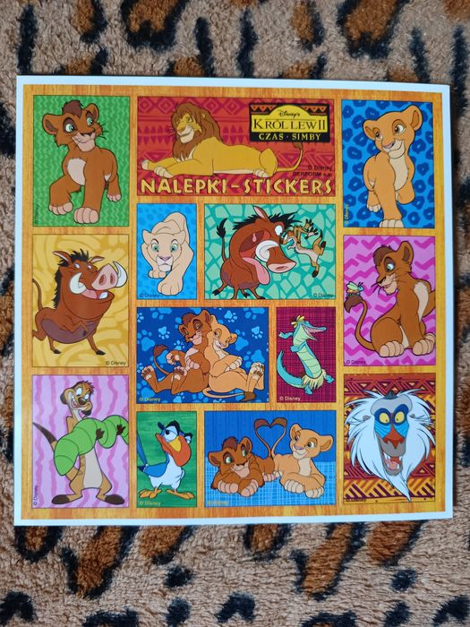 Naklejki lata 90 te król lew