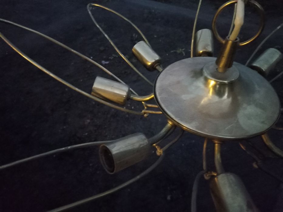 Люстра латунная.