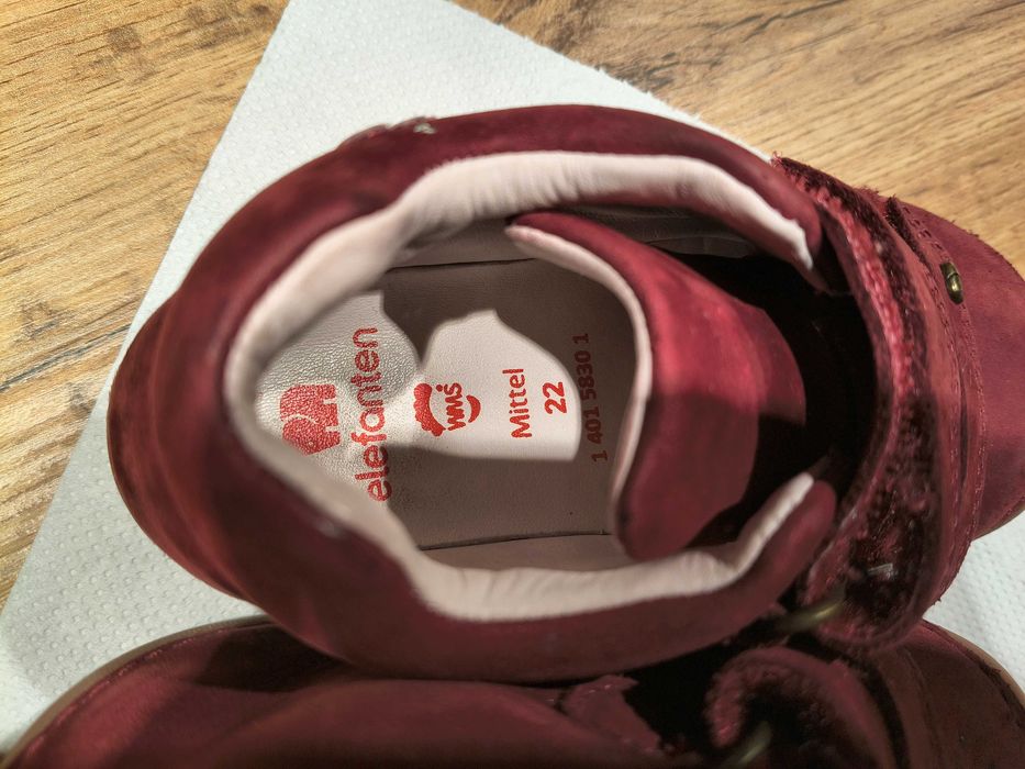 Buty Elefanten skórzane na jesień/wiosnę r. 22