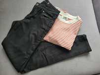 Czarne spodnie. Jeansy skinny Zara r.38