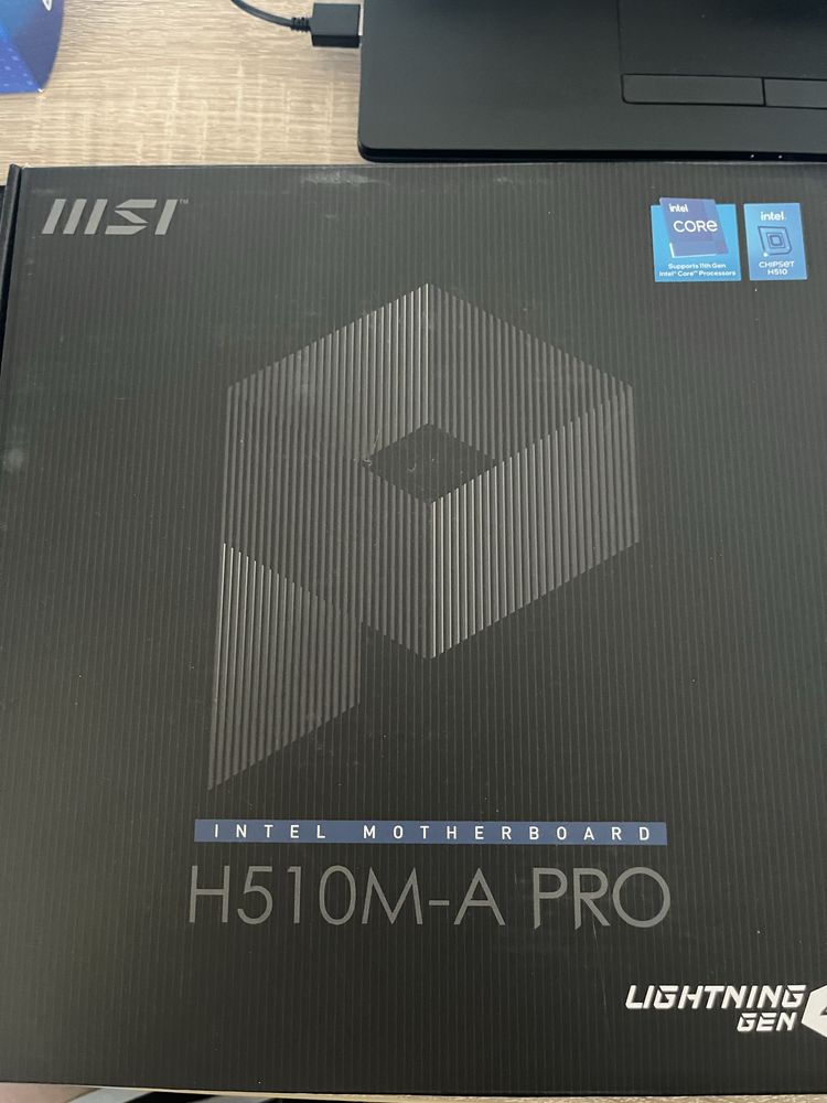Płyta główna MSI H510M-A PRO lighting gen 4 i pamięć ram ddr4 2x8gb