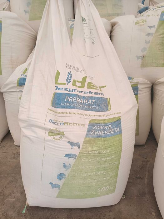 Posypka do obory, Dezynfekant Lider 500kg,  Posypka na słomę bigbag