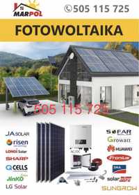 Fotowoltaika zestaw 3kW Sofar Solar, Ja Solar Longi