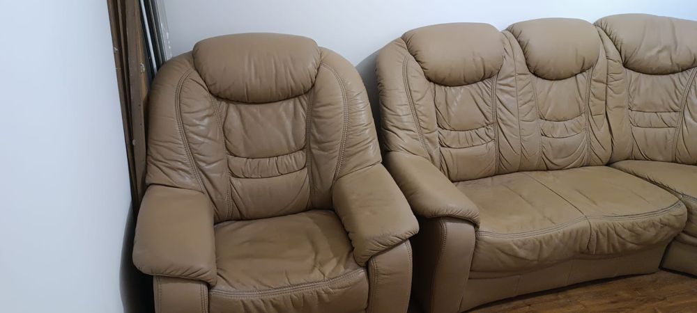 Kanapa narożna i fotel