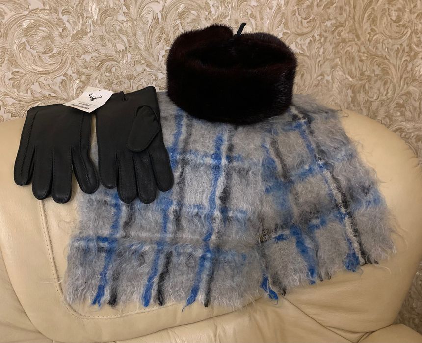 !Чоловічі зимові аксесуари (шапка, шарф, перчатки)!