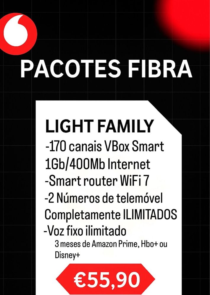 Pacote internet VODAFONE