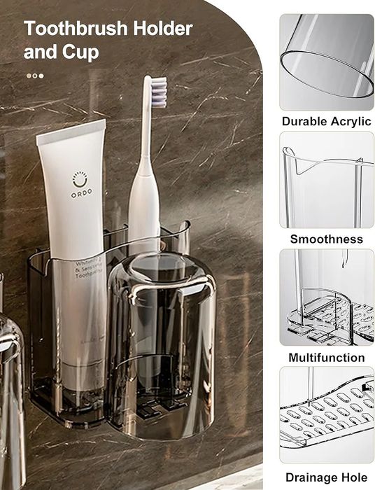 WeshyiGo 5-pak półki do łazienki