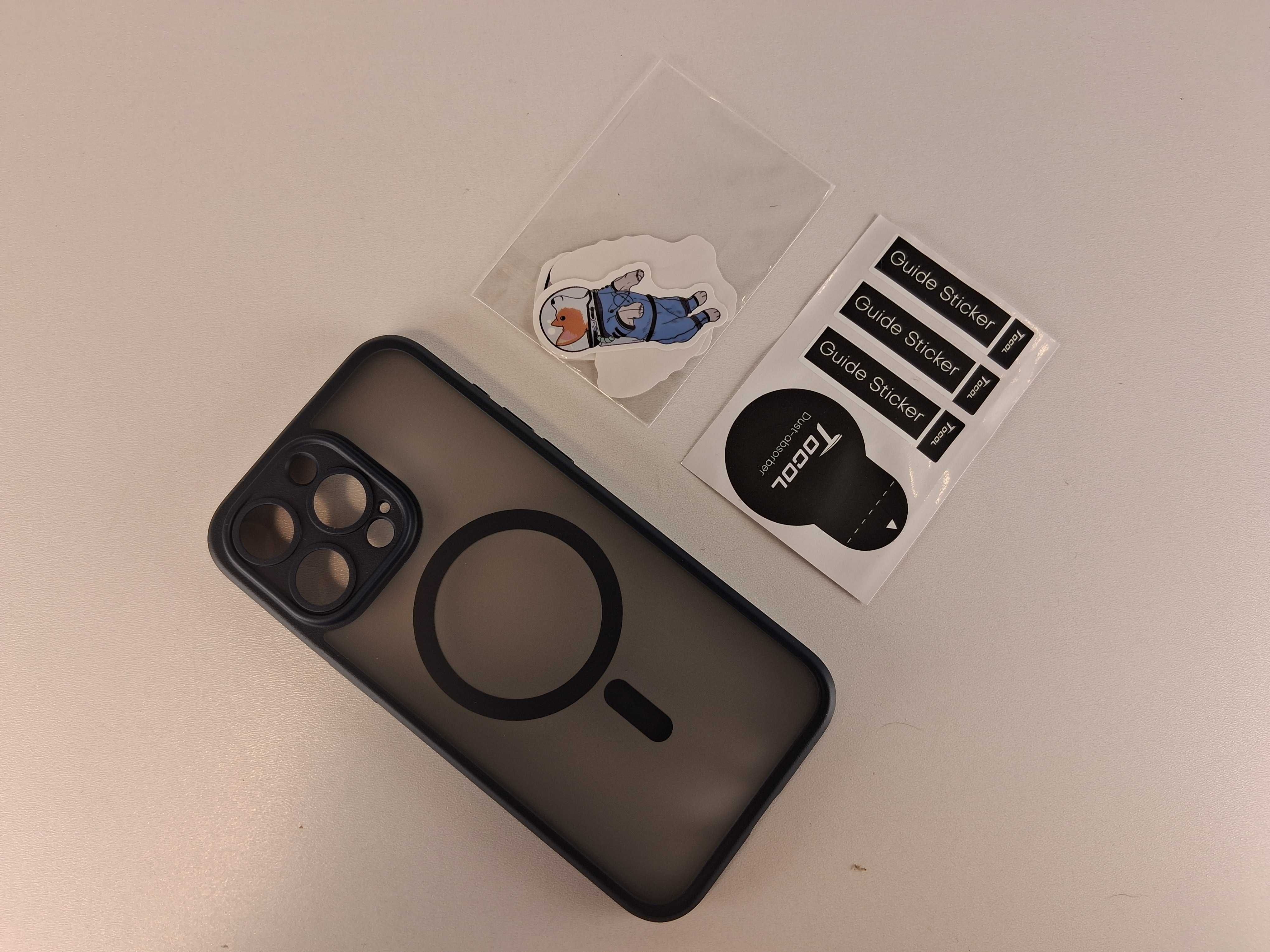 Y121 Etui Tocol MagSafe i Szkło Hartowane iPhone 15 Pro Max 2+1