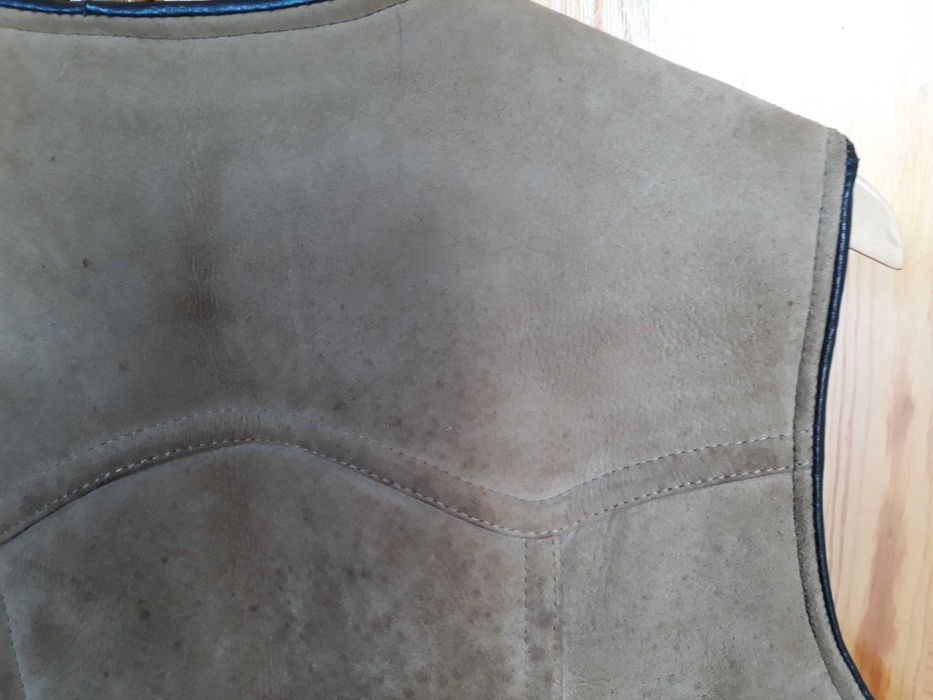 Kamizelka skórzana skóra ocieplana męska