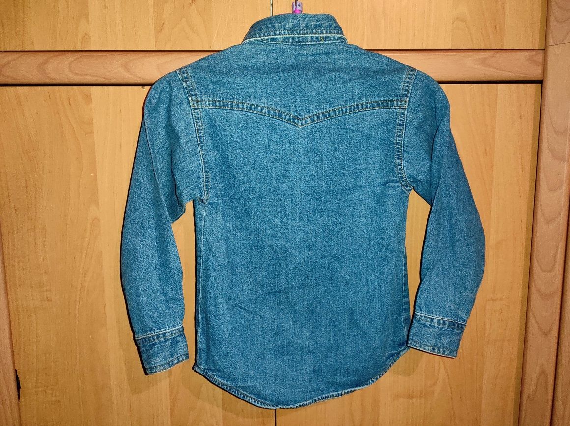 Koszula jeansowa r.116 na 6 lat marki sc51 oryginalna
