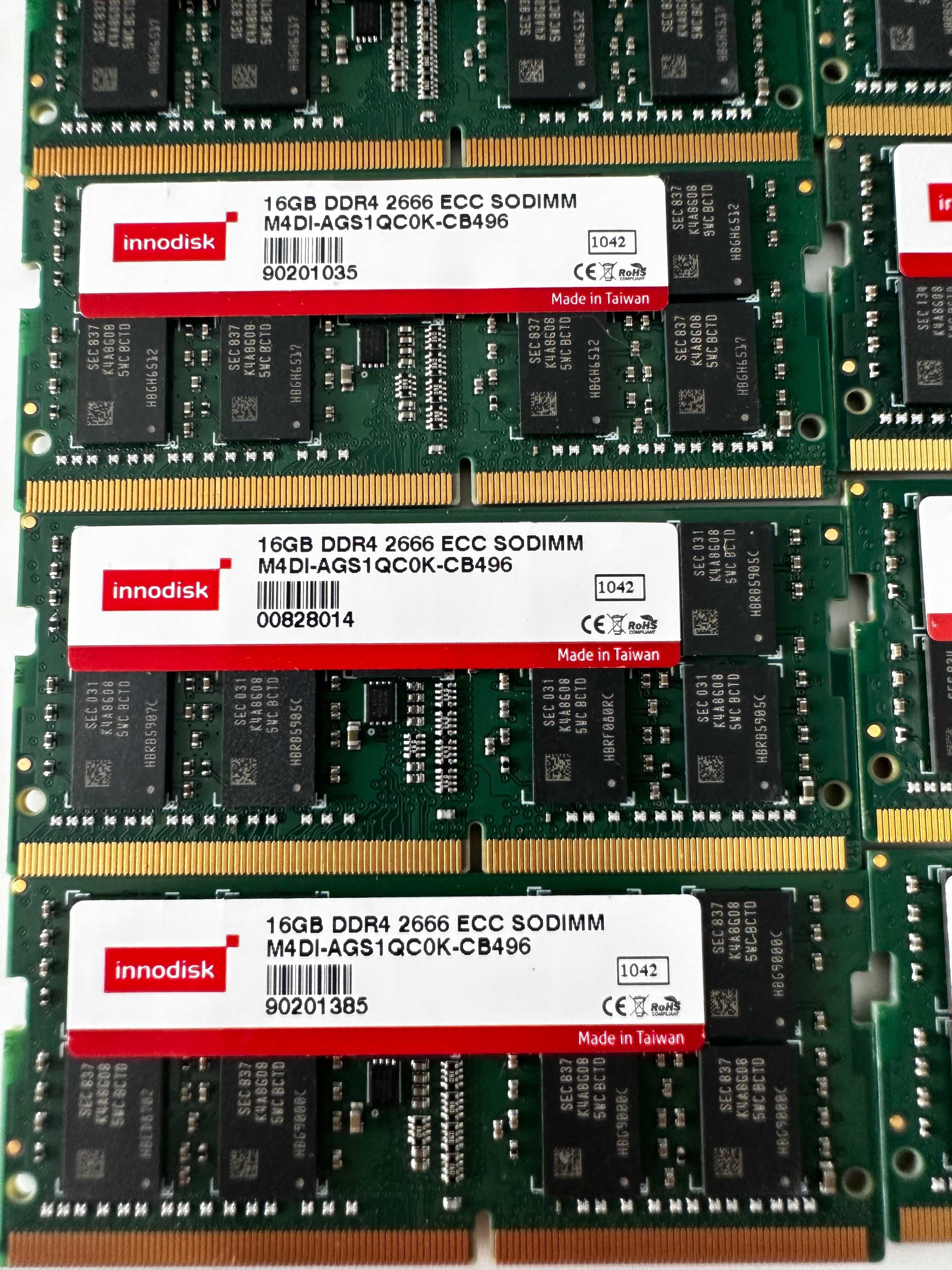 Память DDR4 16gb PC4-2666 (pс4-21300) sodimm с поддержкой ECC