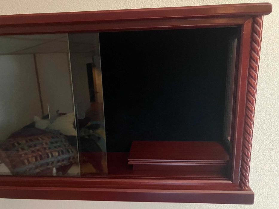 Armario Madeira Expositor Vitrine