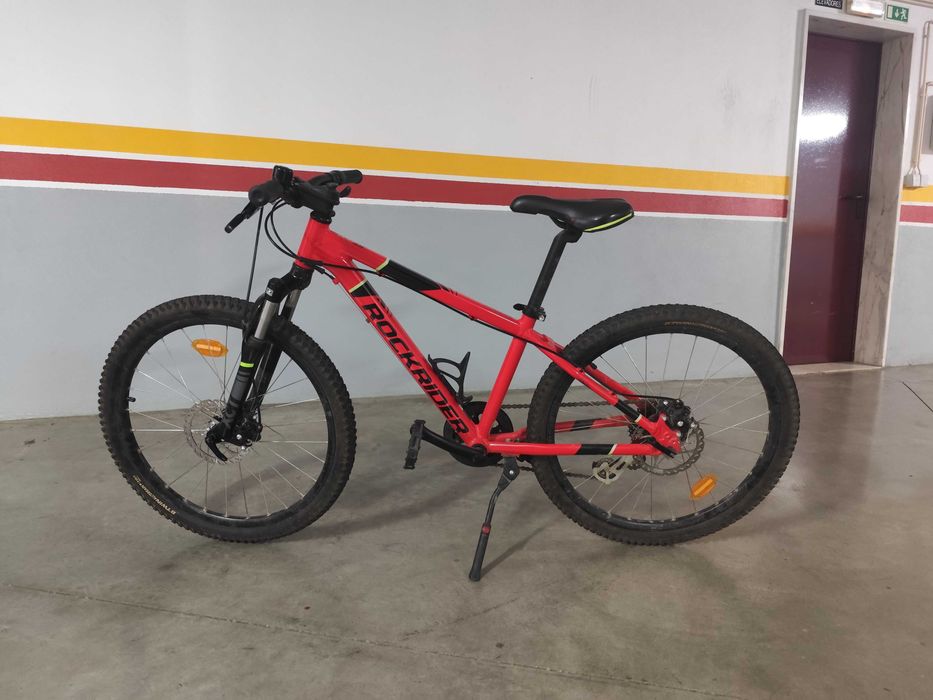 Bicicleta Rockrider St 900 24 polegadas Criança 9-12 Anos vermelho
