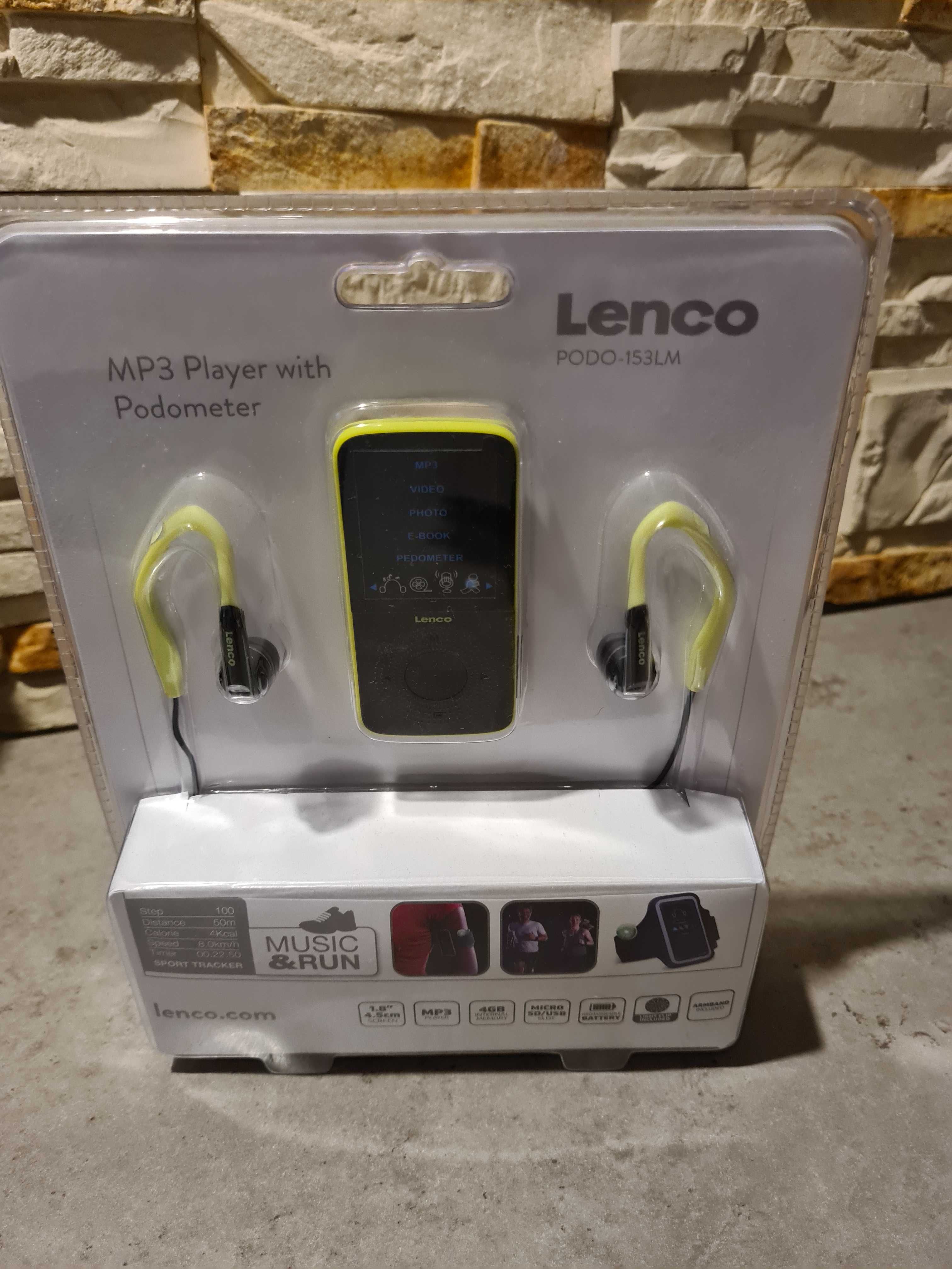 Odtwarzacz MP3 Lenco Podo-153 z funkcją krokomierza