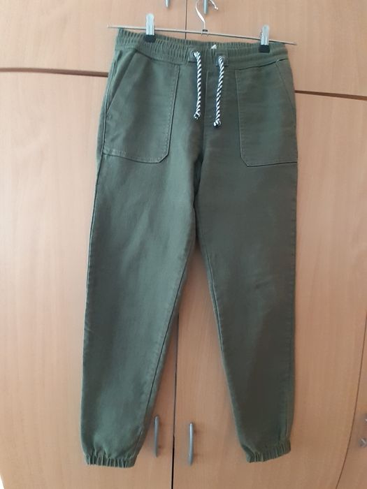 Spodnie jogery khaki BLUE MOTION r. M bawełna