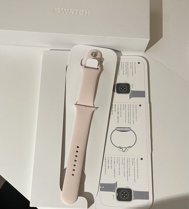 Оригінальний ремінець для Apple Watch, рожевий , 45 мм, розмір M/L