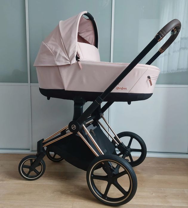 wózek 2 w 1 Cybex Priam 4.0 w kolorze Peach Pink, rama Rose Gold