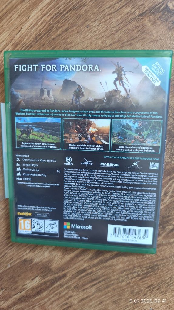Gra Avatar Frontiers of Pandora Xbox series x