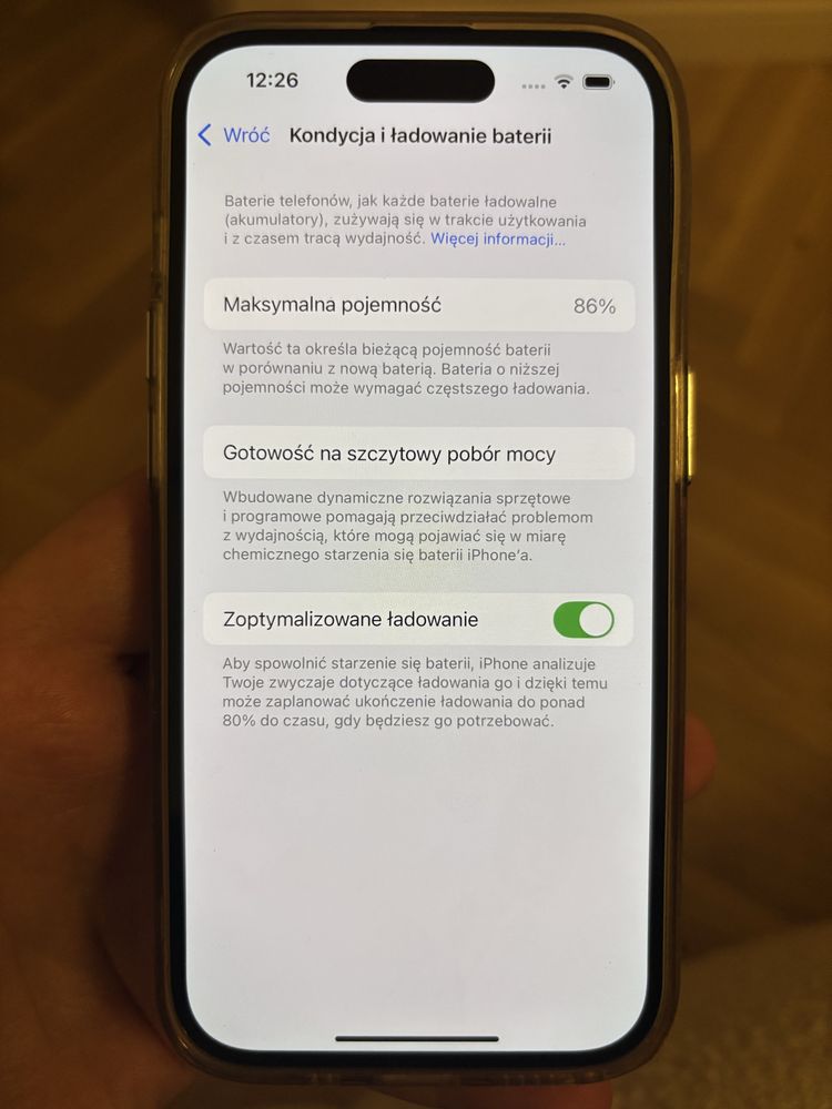 Iphone 14 pro 128GB czarny - uszkodzony aparat główny