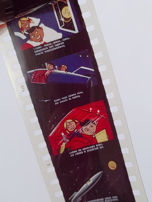 Bajka na rzutnik WESELI ASTRONAUCI bajki na kliszach PRL retro vintage