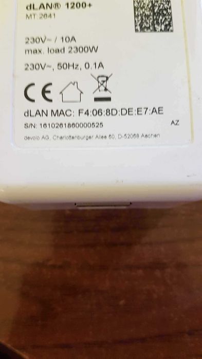 Transmiter sieciowy Devolo MT-2641  dLAN-1200+ ze Szwajcarii