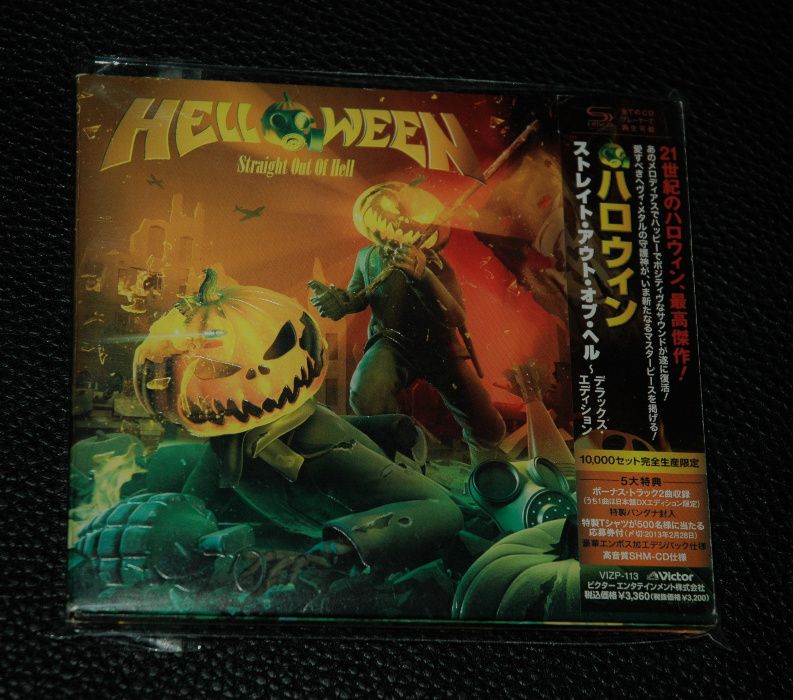 HELLOWEEN - Straight Out Of Hell. 2013 Victor. SHM-CD. Japan. OBI