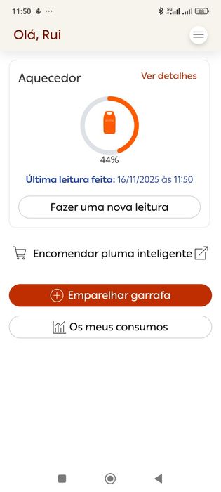 Aquecedor a gás (hotspot Galp)