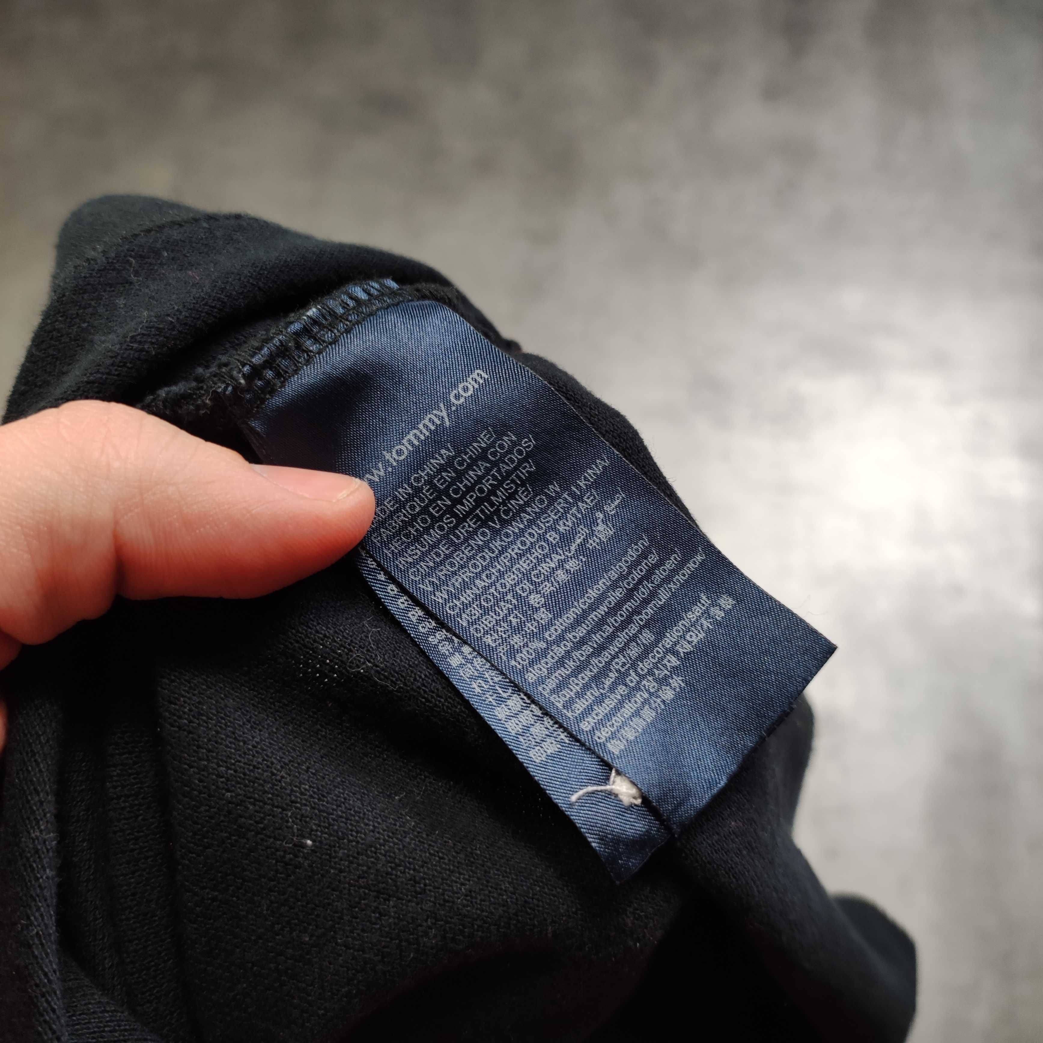MĘSKA Koszulka Polo Elegancka Czarna Bawełna PREMIUM Tommy Hilfiger