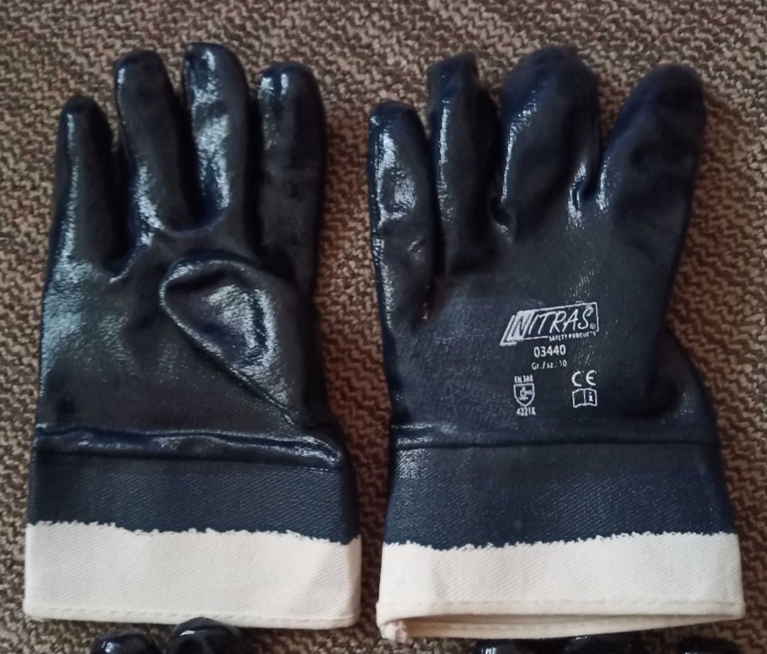 Бензостойки нітрилові перчатки