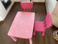 Ikea Mammut stolik i 2x krzesełko