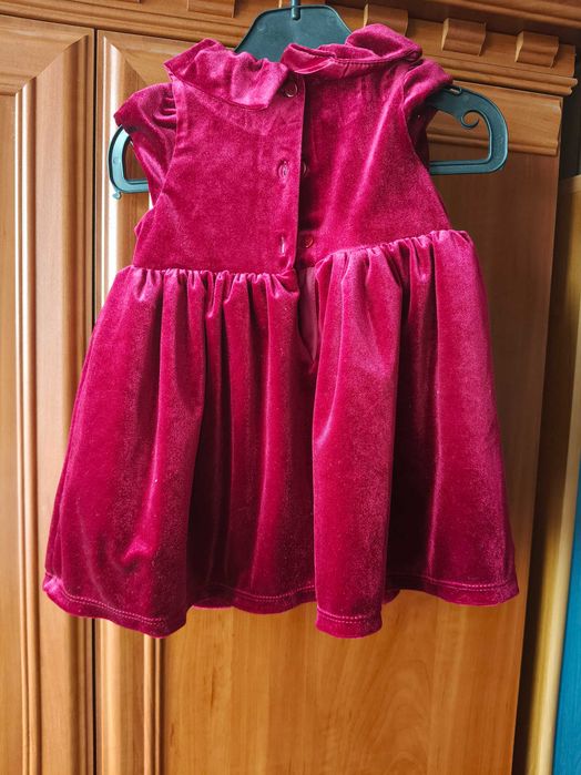 Welurowa sukienka hm