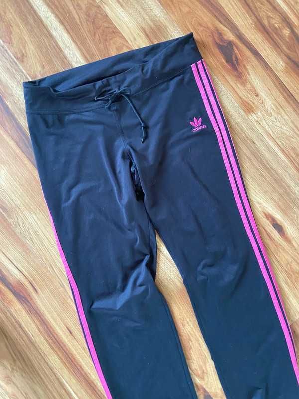 x l 42 dres sportowy spodnie haremki alladynki leggins czarne bieganie