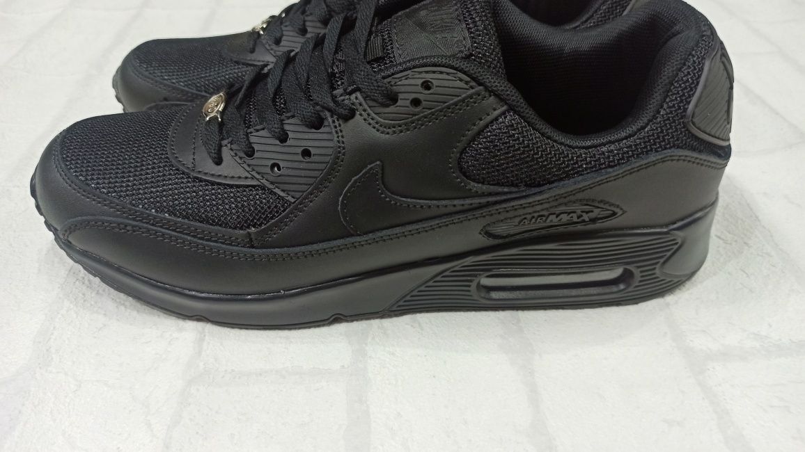 Кроссовки nike air max 90 triple black (426)