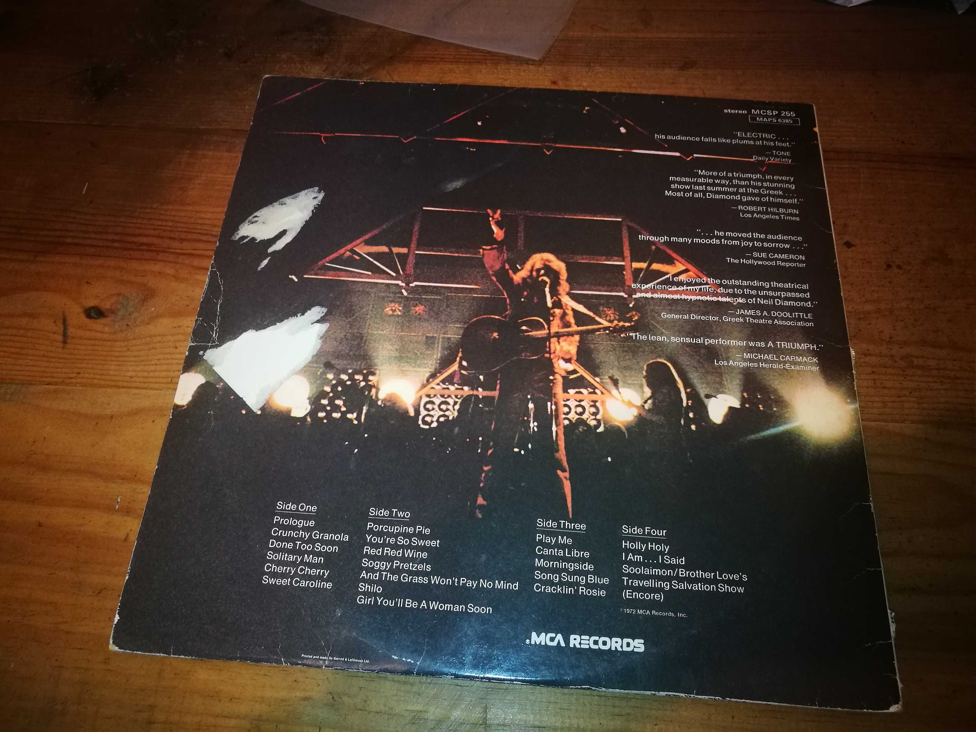 NEIL DIAMOND - Hot August Night 2XLP