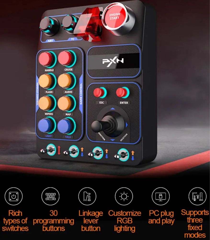 Button Box 30 przyciskow RGB Windows/Xbox