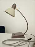 Lampka stołowa lampa biurkowa fiolet beż