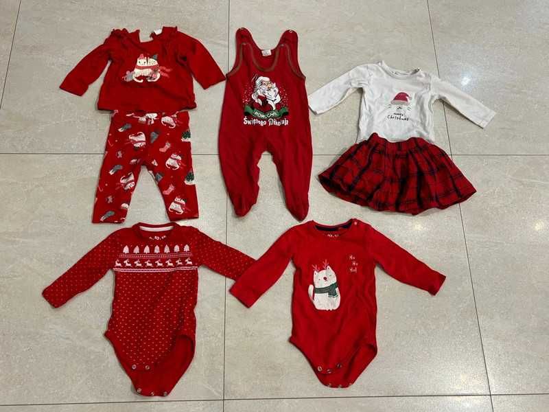 Zestaw ubrań świątecznych 68